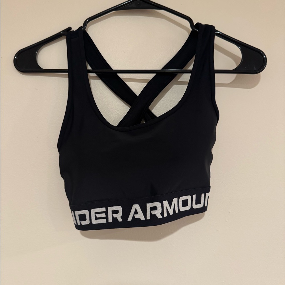 Under Armour Black Sports Bra with Racerback Design